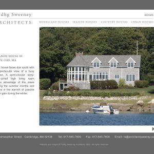 Tadhg Sweeney Architects Portfolio Example: Seaside Houses III on Cape Cod, MA